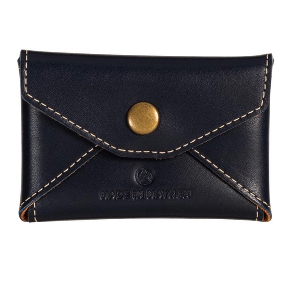 Navy Card Holder - Small Wallet - Coin Pouch - Picture 4 of 5